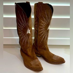 GOLDEN GOOSE Deluxe Brand Wish Star Tall Western Boot size 39 NEW